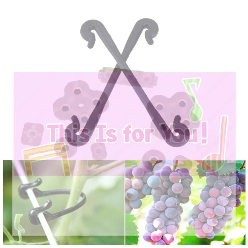 【MA】50Pcs Plant Vine Binding Clip Garden Plants Fixed Clip Buckles Tomato Vegetable Grape Support Vine Clip Fixed Plant Clip