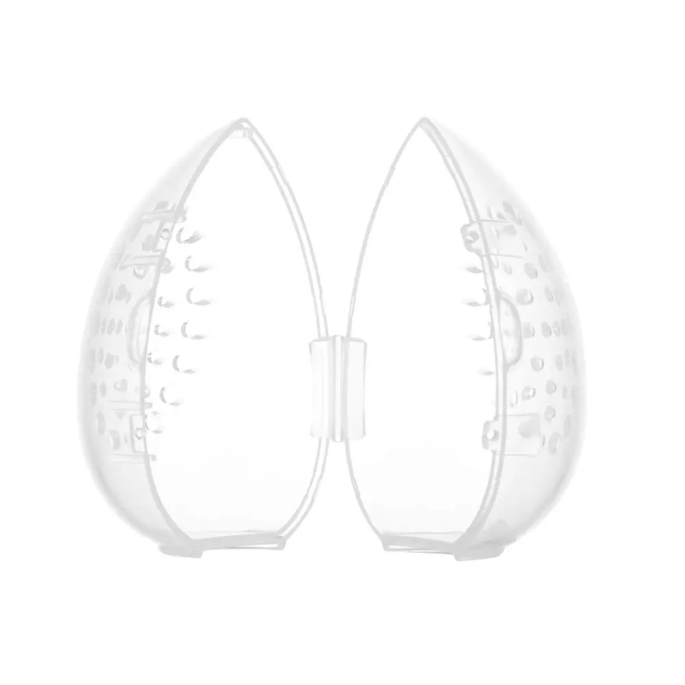 Pudełko w kształcie jajka, odporne na pleśń, etui do przechowywania akcesoriów do makijażu, stojak do suszenia gąbeczek do makijażu, puder, puszki do makijażu.