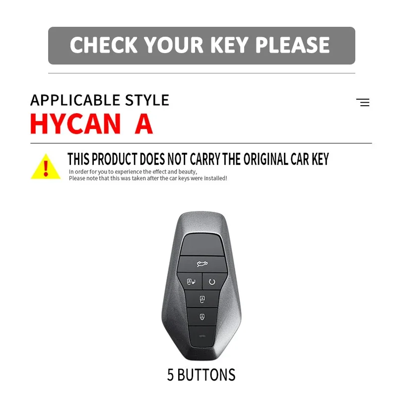 Silicone Rubber Car Fob Key Case Cover Shell Auto Holder protector Bag skin For HYCAN 007 Z03 5Button Remote KeyChain Accessorie