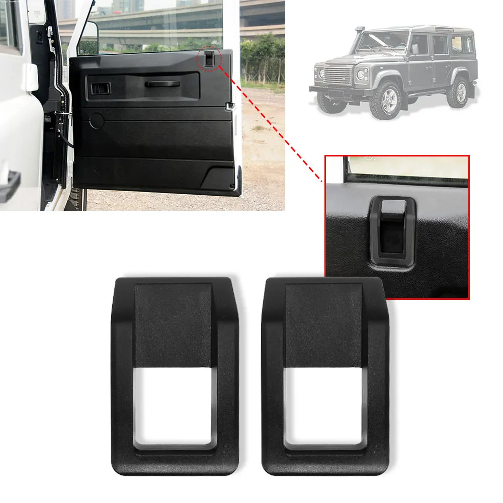 Car Accessories For Land Rover Defender 90 110 2004-2018 Aluminum Car Internal door latch Outside frame handle decoration cover