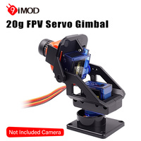 9IMOD Mini Camera Platform 20G FPV Gimbal Anti-Vibration Camera Mount Dual Axis Servo Gimbal For 28x28mm Camera For FPV Aircraft