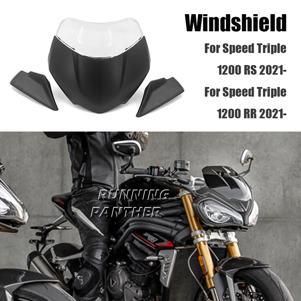 New For Speed Triple 1200RS 1200 RR RS Windscreen Windshield For SPEED TRIPLE 1200 RR Wind Shield Screen Protector Parts 2021-