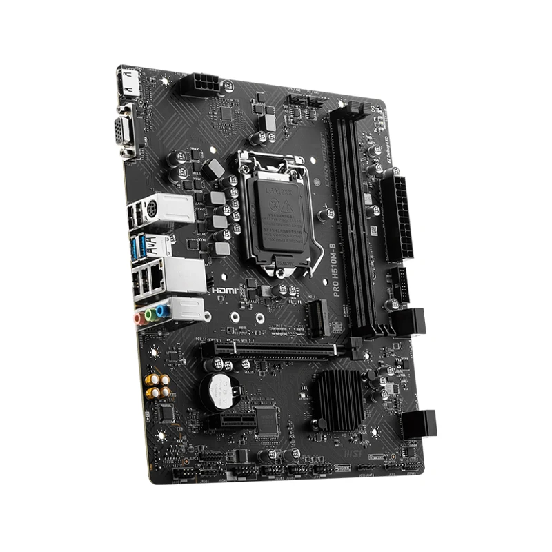 اللوحة الرئيسية MSI PRO H510M-B تدعم مقبس LGA 1200 i9-10900K i7-10700K i5-10600K 10400F INTEL H470 2xDDR4 1xM.2 PCIe 3.0 mATX