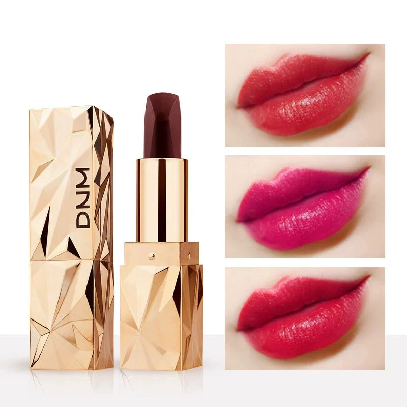 أحمر شفاه غير لاصق، مكياج شفاه، مكياج يدوم طويلاً، ملمس ناعم، أحمر شفاه ثلاثي الألوان، أحمر شفاه غني ثلاثي الألوان
