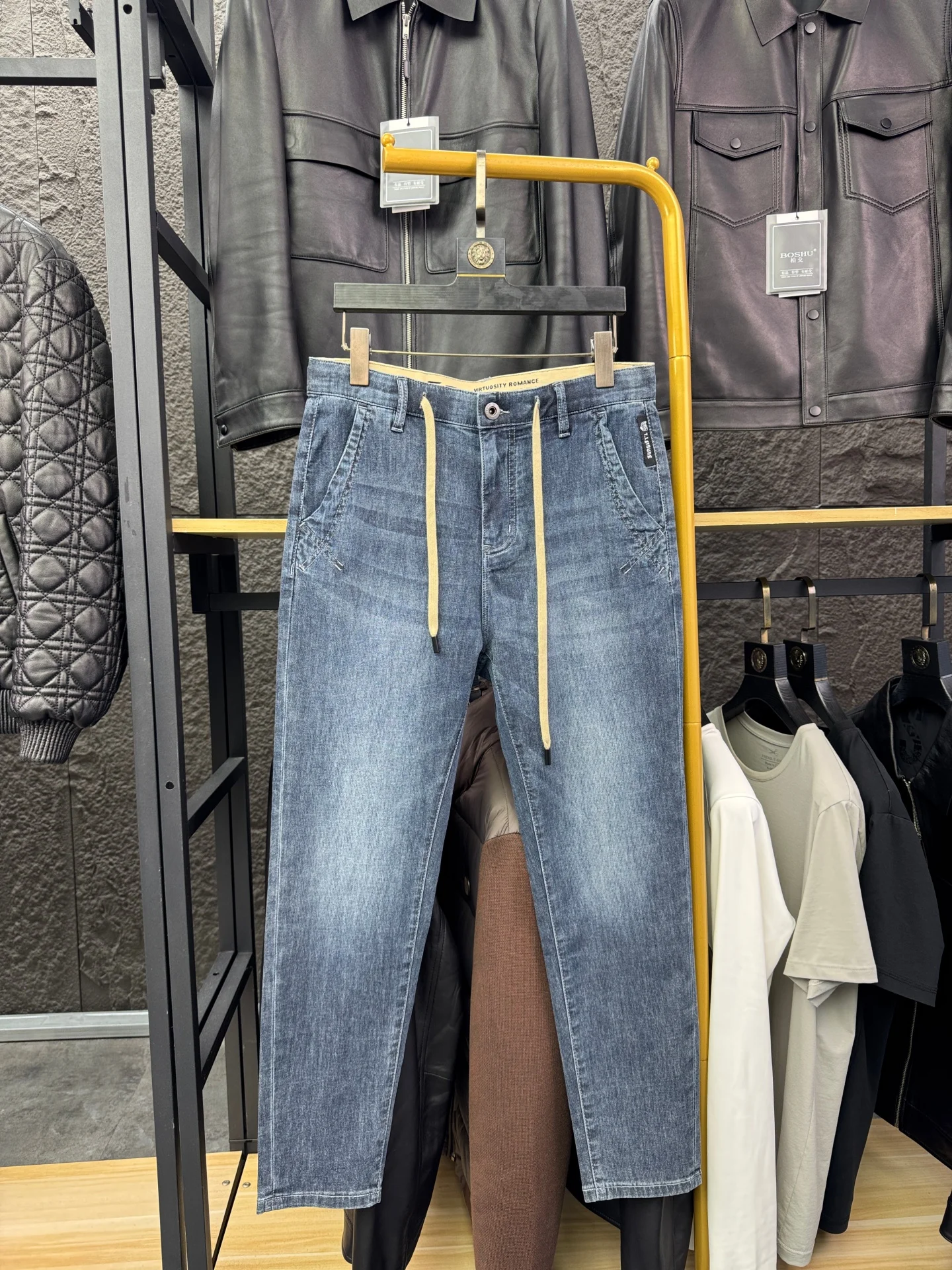 

Мужские повседневные джинсы прямого кроя SVIP, 499 юаней, из лиоцелла Laisel, весна-лето, комфортные, дышащие, деним