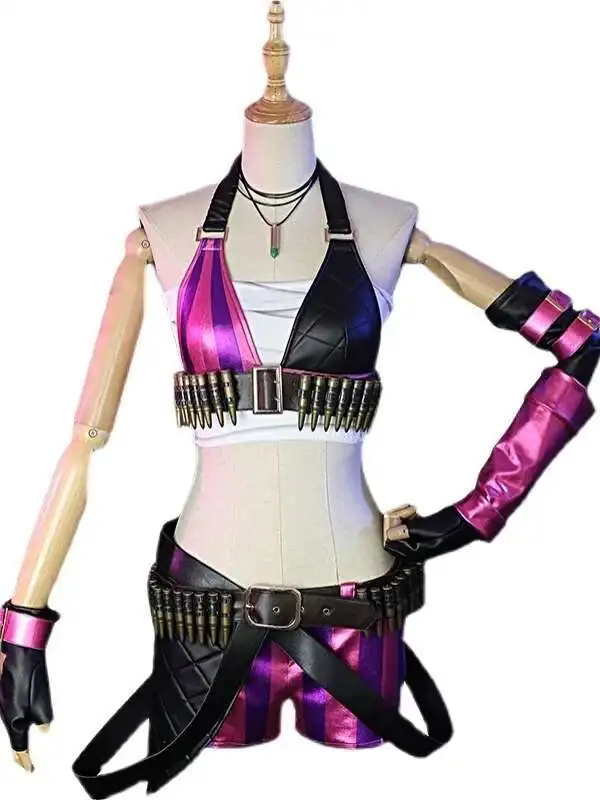 

2026 NEW Game Character Outfit Jinx Original Skin Game Suit Anime Cosplay Women Battle Costume