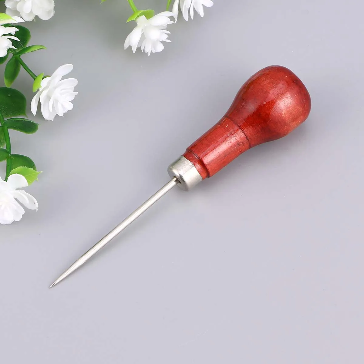 

Wooden Handle Awl Tools Stitching Craft Punch Hole Bamboo Sewing Accessories High Quality Complete Set For Projects
