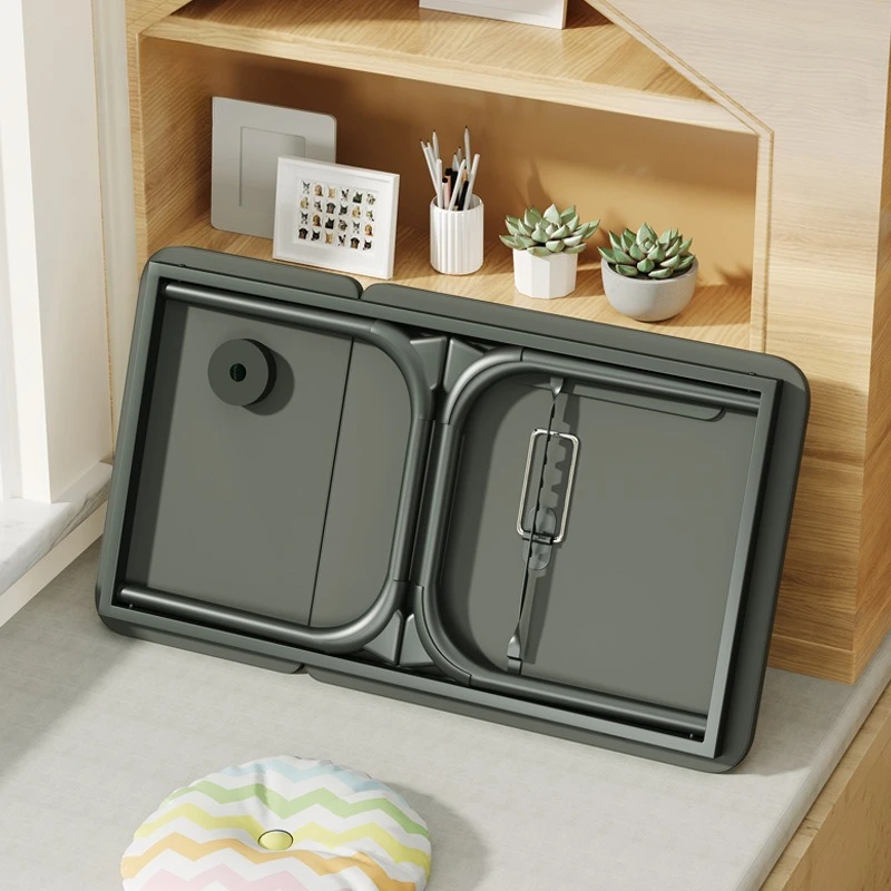 مكتب صغير قابل للطي خمس سرعات تعديل رفع طاولة الدراسة غرفة نوم السرير طاولة حاسوب متعددة الوظائف منفذ USB