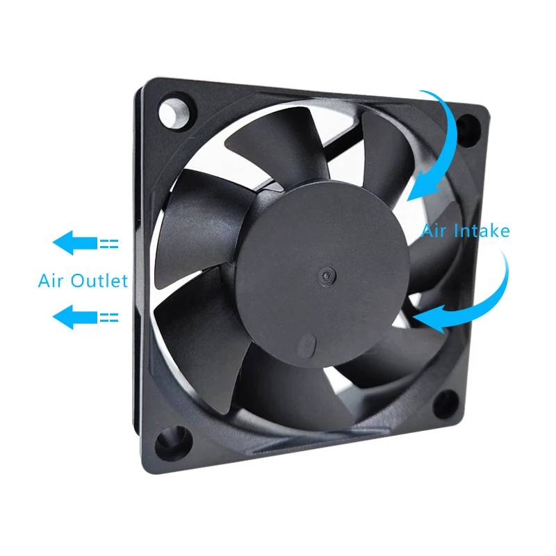 Imagem -04 - Ventilador para Alma de Gelo F6015 Rolamento Duplo 60x60x15 mm 3000rpm Pinos Pwm 60 mm