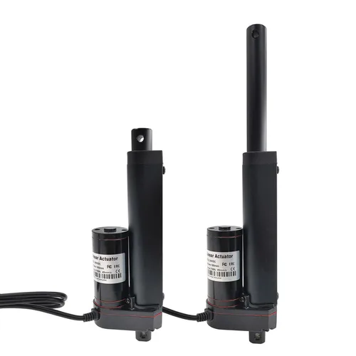 Imagen 2 del producto 50mm 100mm 150mm Actuador lineal DC 12V 24V Motor lineal 100/300/500/700/1000/1200/1500N Motor eléctrico de carrera negro