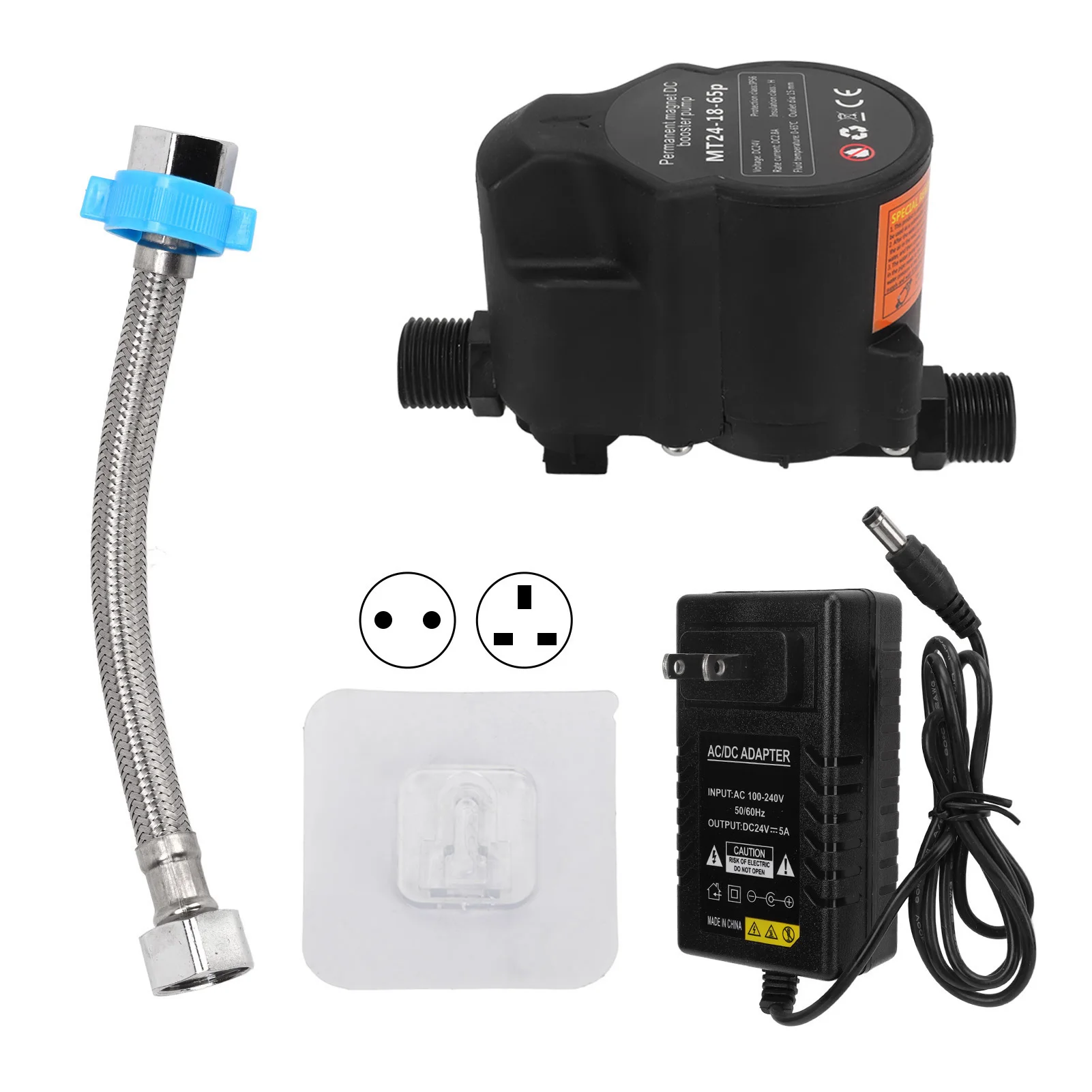 

Water Pressure Booster Pump Automatic Induction Low Noise Shower Boosting Pump for Bathroom DC24V