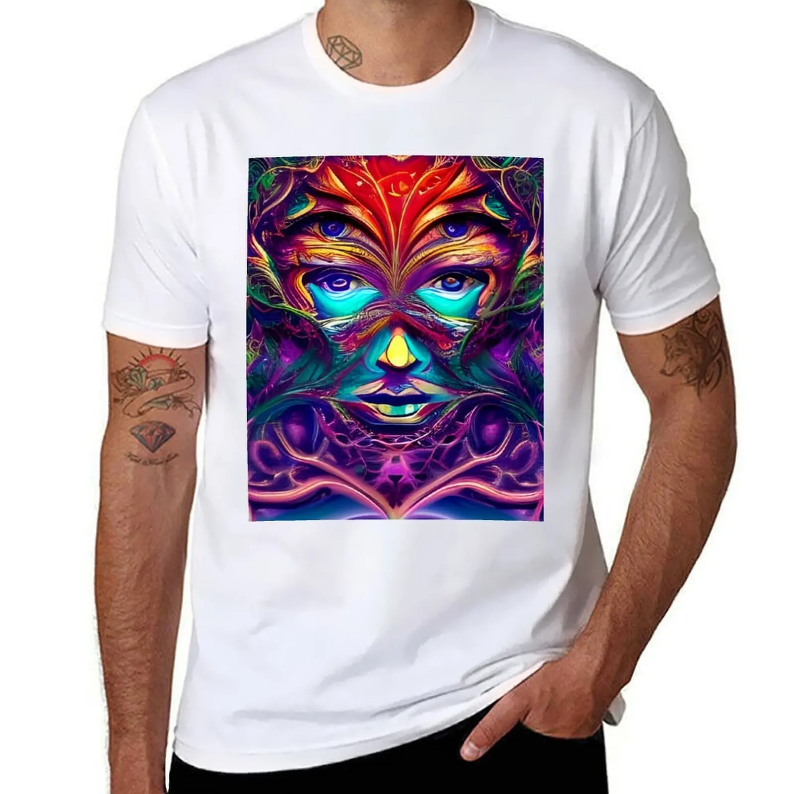 

Dosed in the Machine (1) - Trippy Psychedelic Sci Fi T-Shirt t shirts for man graphic funny T-Shirt