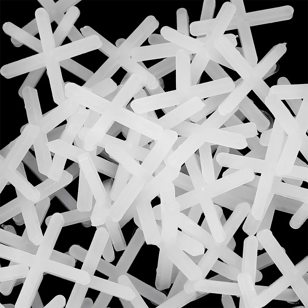 200 قطعة فواصل البلاط البلاستيك التسوية المتقاطعة لبلاط السيراميك أداة تركيب الجدار الأرضي نظام تحديد المواقع فاصل الجص