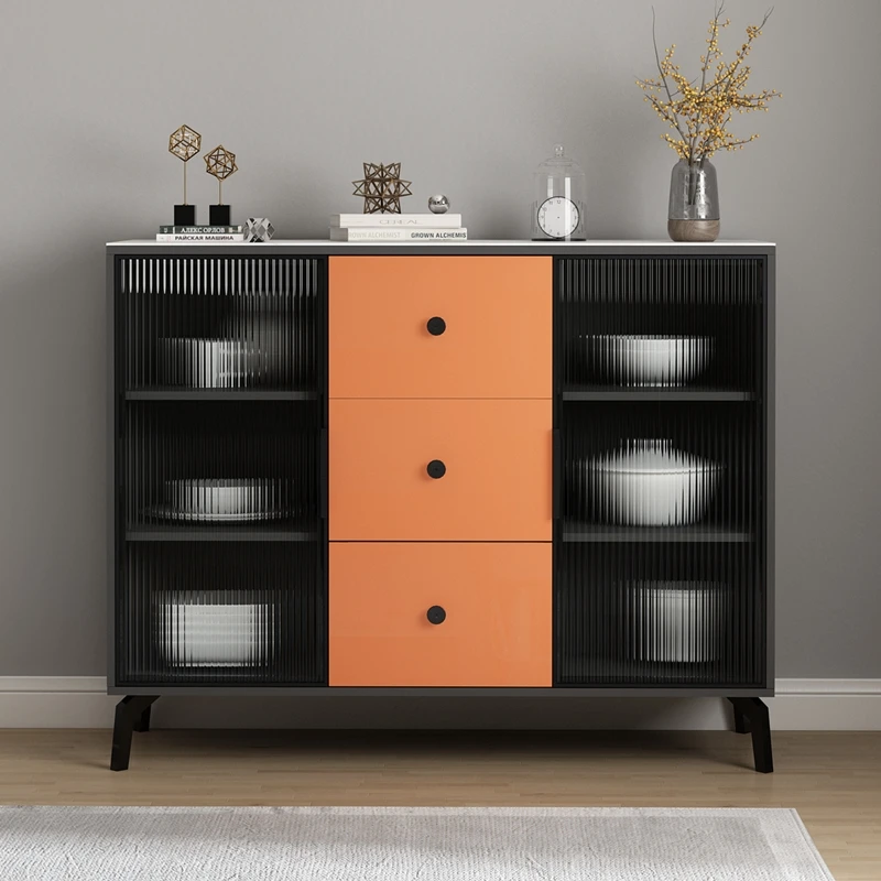 

Rock Plate Sideboard Modern Minimalist Orange Storage Cupboard