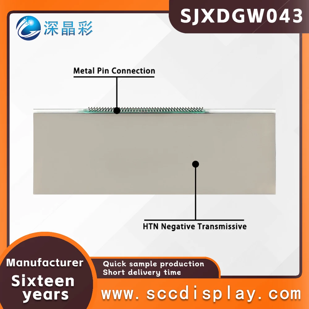 Source factory customization SJXDGW043 Segment code LCD display HTN Negative digital anti glare motorcycle instrument screen