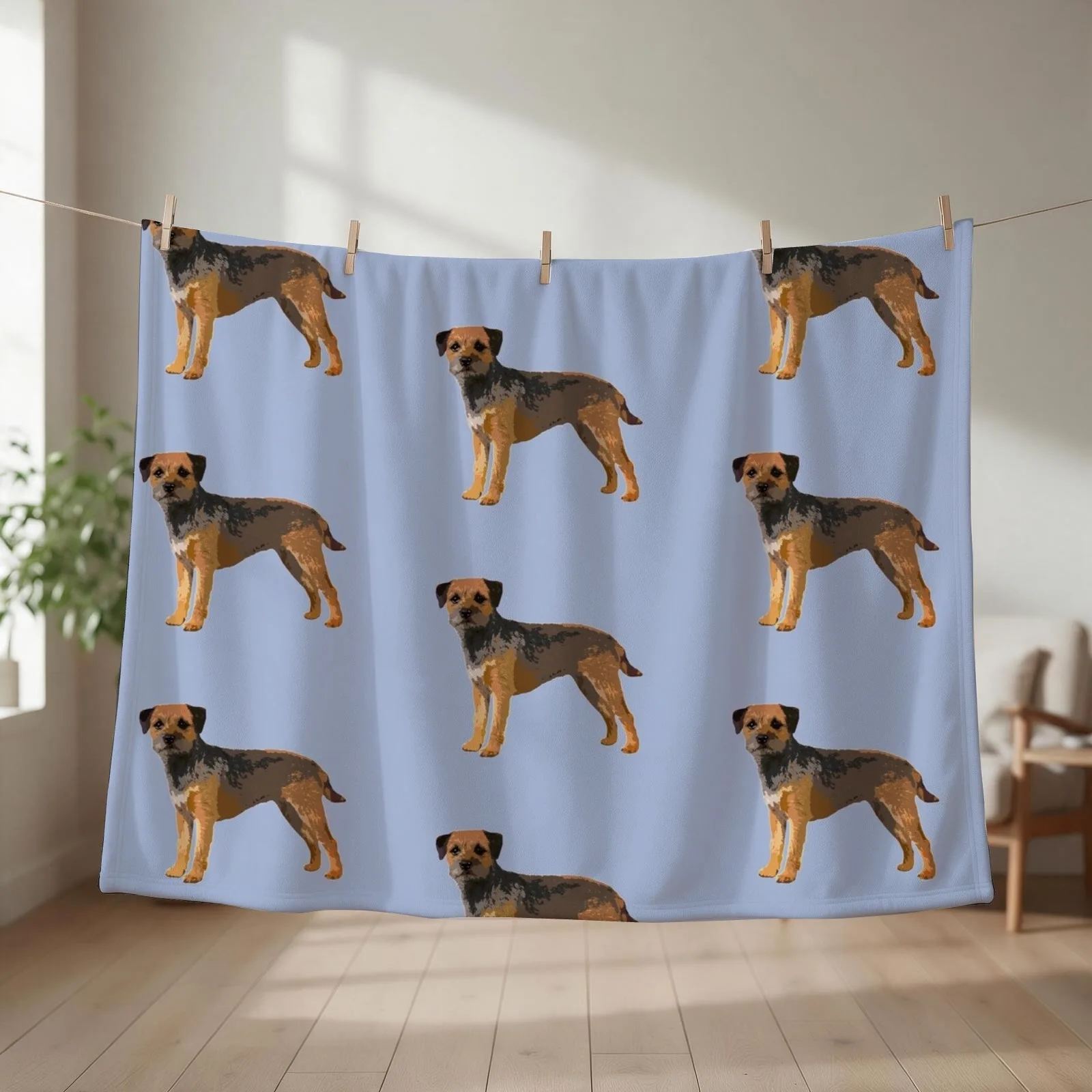 Border Terrier Throw Blanket Custom Soft For Baby Hairys Blankets