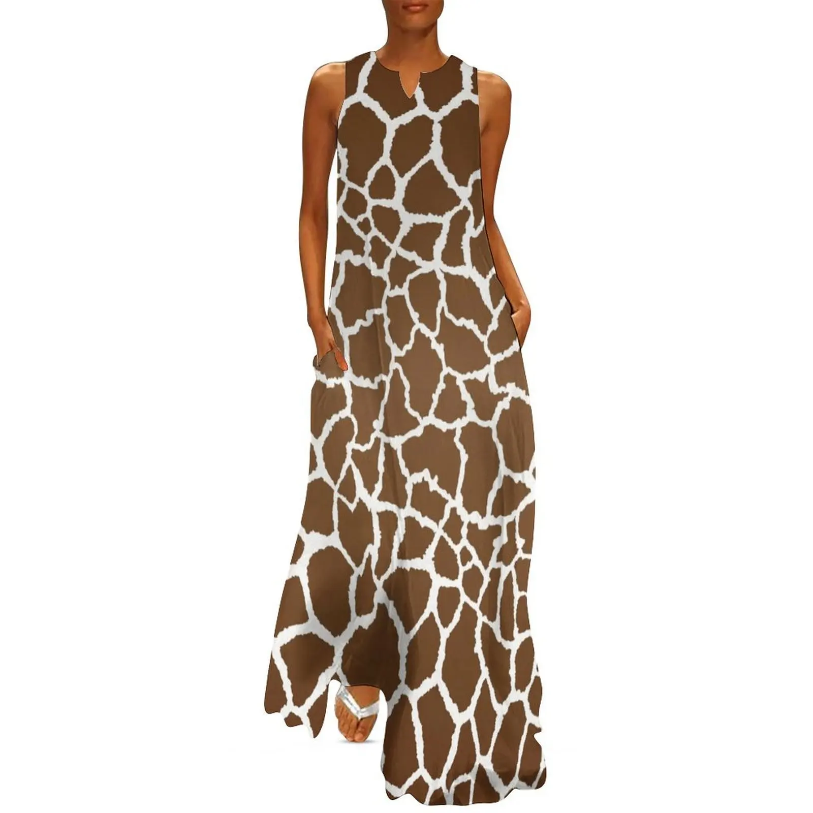 

Giraffe print Long Dress wedding dresses for parties chic and elegant evening dress Clothing female Woman clothes