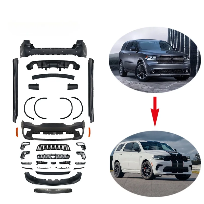 High Quality Old To New Facelift Modified Surround Body Kit Front Rear Bumpers Exterior Tuning Accessories Fit for Durango