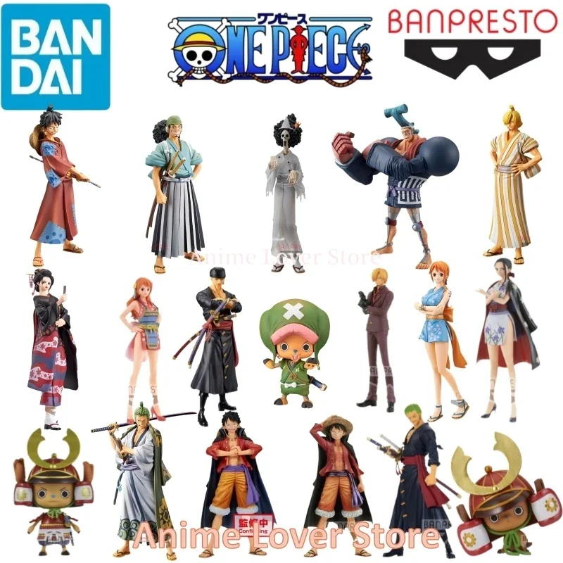 

Фигурки героев мультфильма Bandai Banpresto, Оригинальные фигурки героев мультфильма дхф ВАО, Луффи, Чоппер, Зоро, сандзи, нами, Робин, усоп, Подарочные игрушки для детей