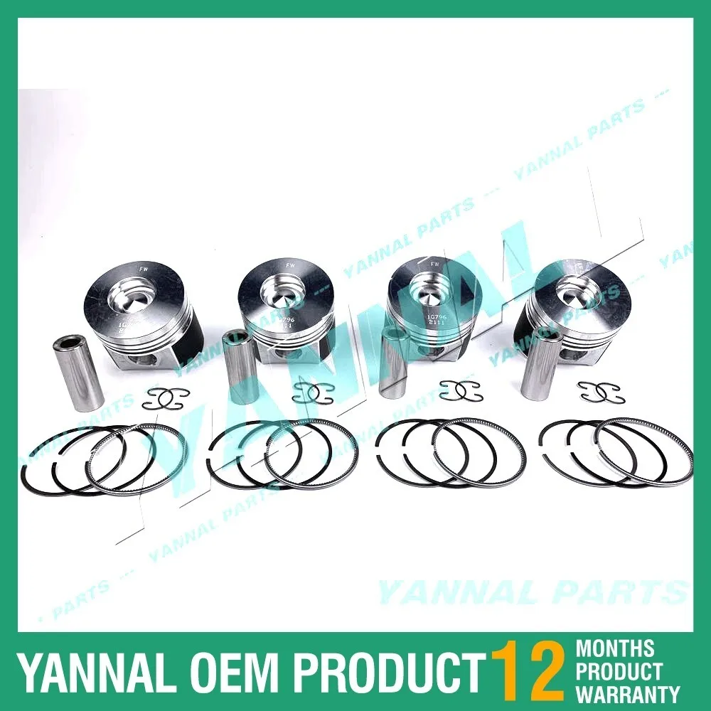 V2203M-DI Engine Piston Kit For Kubota Engine For Bobcat S130 S150