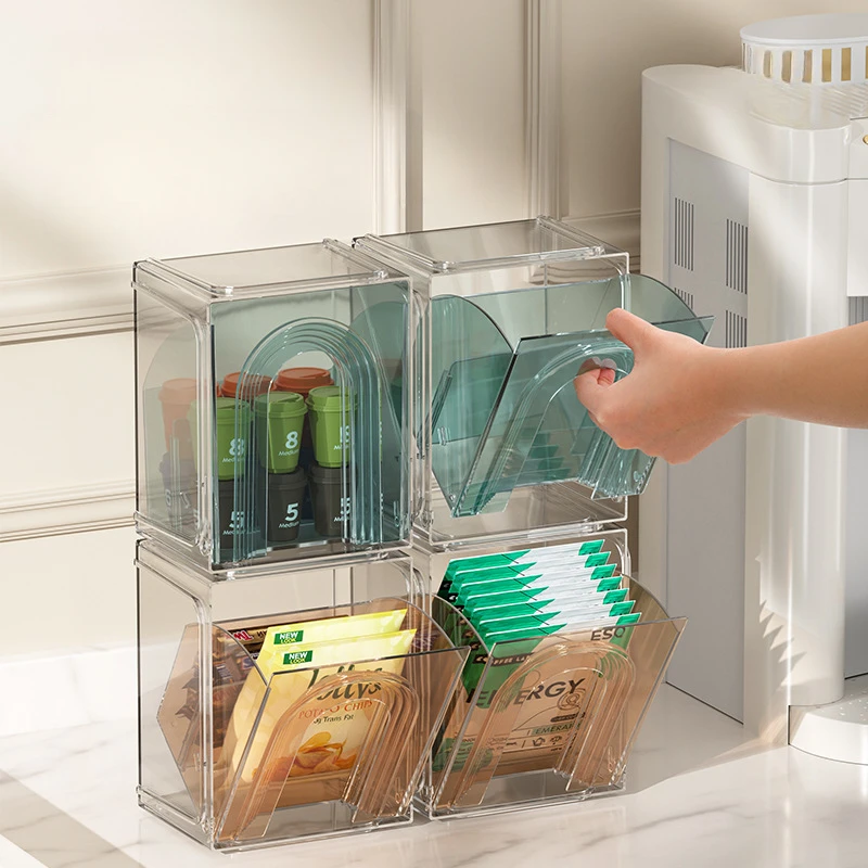

Home and Office Organizing Shelves, Desktop Cosmetics Storage Boxes, Tea Room Capsules, Coffee Bags, Storage Boxes