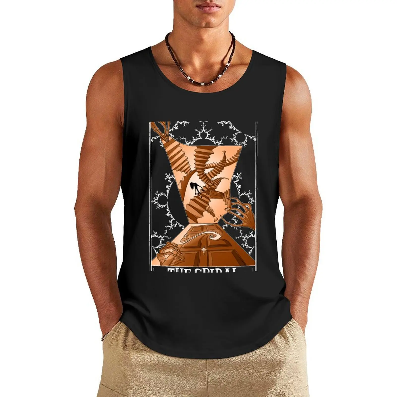 The Spiral Tarotesque - (Dark) Tank Top gym for men t-shirt for man Gym t-shirt man clothes for men