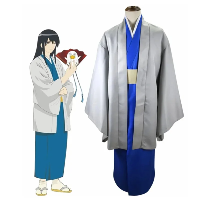 

Унисекс аниме cos Gintama Katsura Kotarou костюмы для косплея наряд Хэллоуин Рождество униформа костюмы