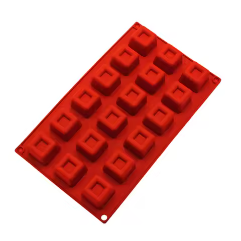 18 Hole Concavo-convex Square Silicone Chocolate Mold DIY Summer Ice Grid Ice Cube Handmade Soap Mold Cake Biscuit Baking Tools