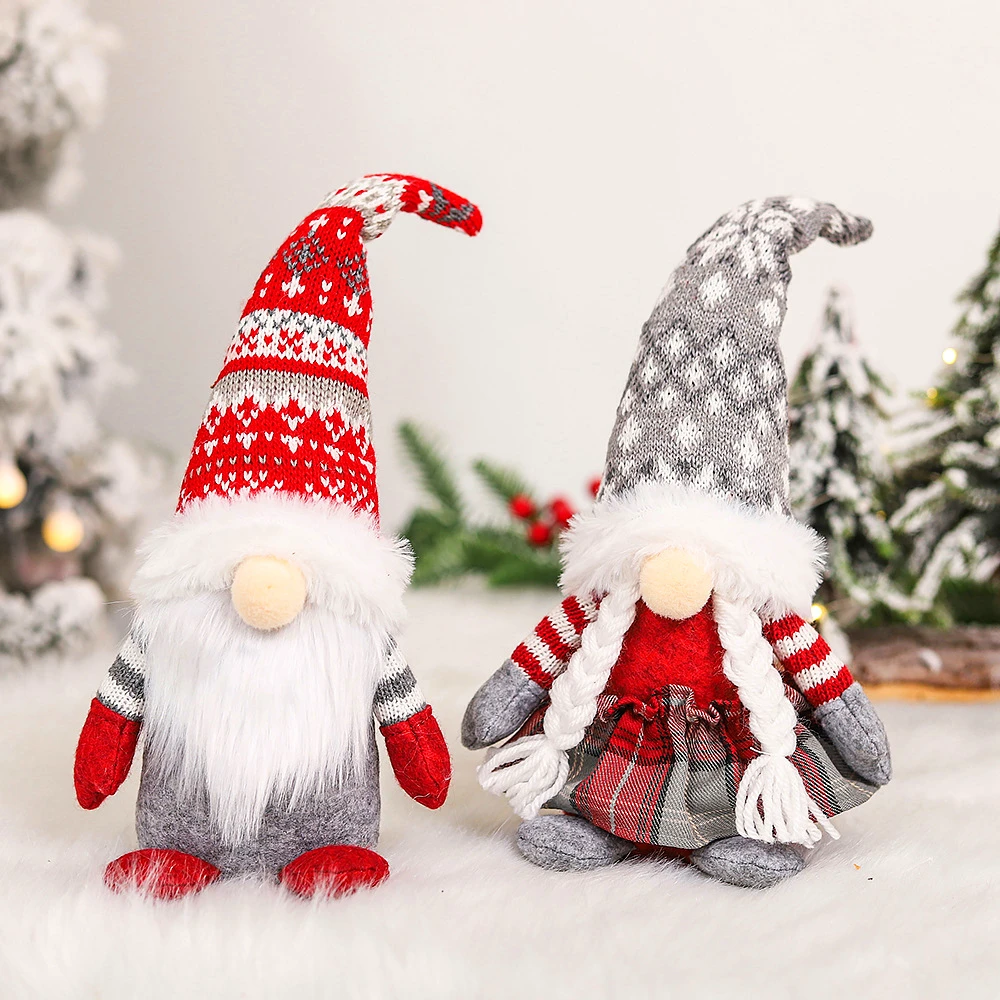 

Creative Christmas Santa Claus Doll Faceless Doll Christmas Ornaments Tree Xmas Home Decoration Accessories New Year's Decor