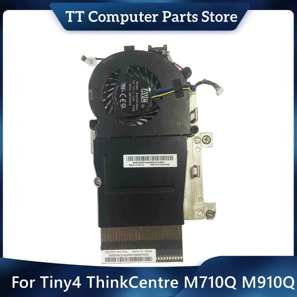 ใหม่สําหรับ Lenovo Tiny4 ThinkCentre M710Q M910Q M910X P320 65W พัดลมระบายความร้อนฮีทซิงค์หม้อน้ํา 01EF556 01EF554 BAZA0815B2U