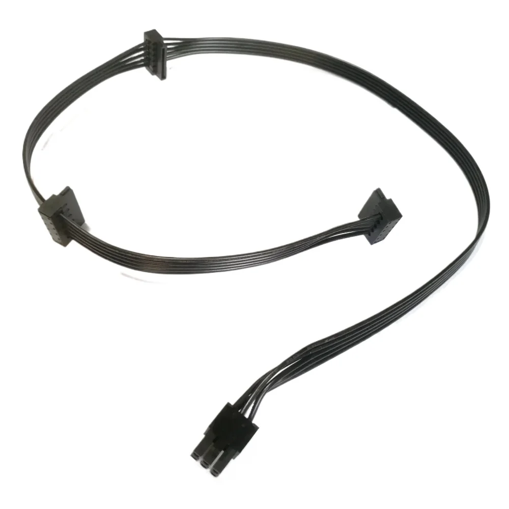 6p 6 pines a placa base HDD 3 puertos 3 SATA Cable de toma de corriente para EVGA G2 G3 550W 650 750 850 1000 Cable de módulo