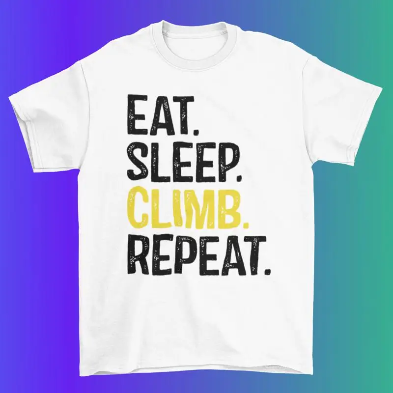 

Футболка Eat Sleep Climb Repeat, 100% хлопок, качество премиум-класса, альпинистская гора
