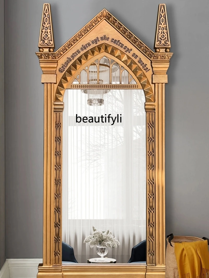 Full-Length Mirror Wall-Mounted Handmade Magic  PROTONIC Art Floor Mirror American Dressing Mirror