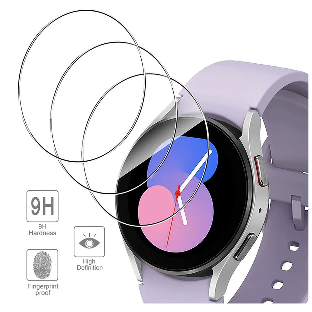 3-12 قطعة الزجاج المقسى فيلم واقية لسامسونج غالاكسي ساعة 5 44 مللي متر 40 مللي متر واضح حامي فيلم ل غالاكسي ساعة 5 برو 45 مللي متر