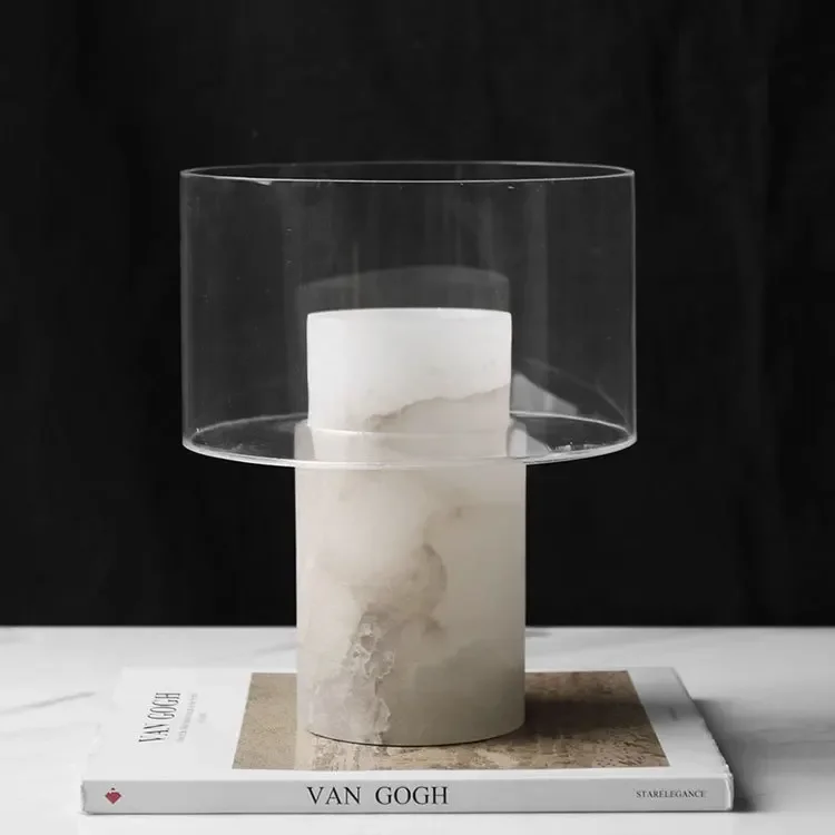 Moderno creativo nordico leggero di lusso in marmo naturale fiore ware modello camera vendite ufficio soggiorno tavolino desktop fiore