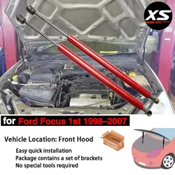 Bonnet Hood Struts for Ford Focus 1st 1998-2007 Modify Gas Struts Lift Support Shocks Dampers Hydraulic Pistons Rod Gas Spring