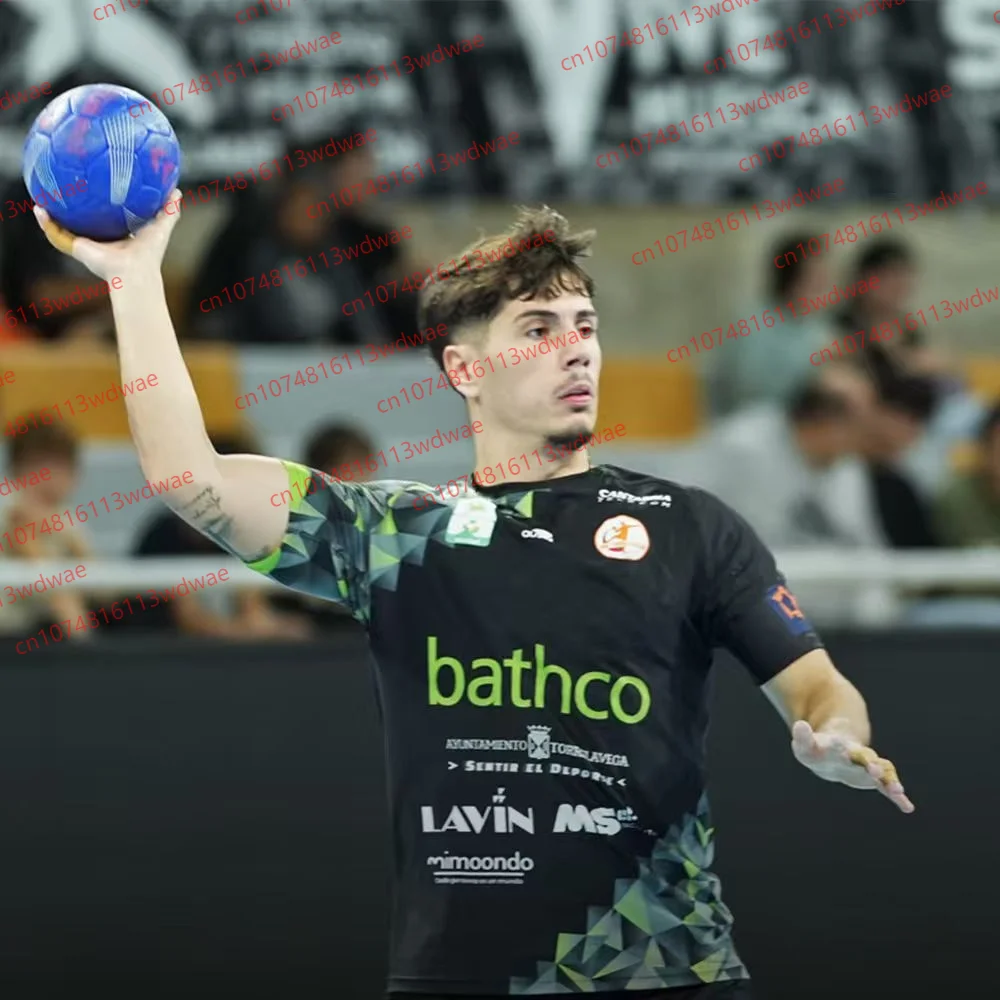 تي شيرت للرجال 2026 اسبانيا BATHCO BM. قميص كرة اليد TORRELAVEGA للشباب والأطفال، زي تدريب كرة اليد جيرسي قابل للتنفس