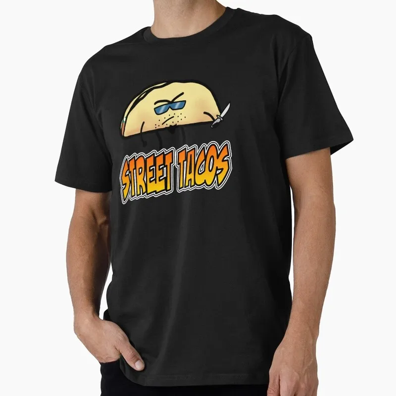 Mexican Street Food Tacos Graphic T Shirt 0915 Unisex Short Sleeve Funny Tee Taco Tuesday Cinco De Mayo Casual Streetwear Tops