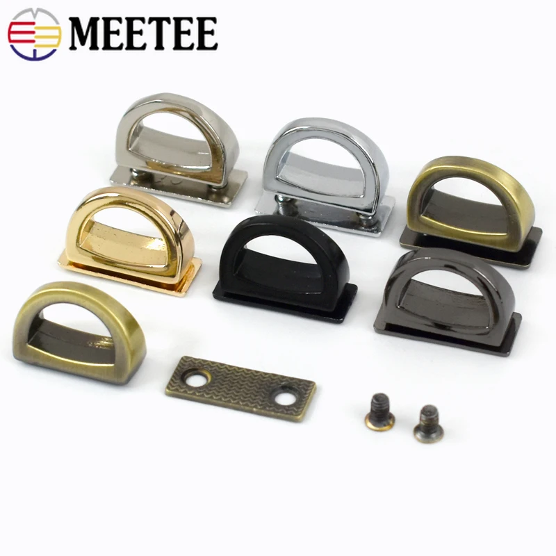 4/10Pcs Meetee 14mm Metal Bag Side Clip Buckle Handbag Hanging Hook Bags Chain Strap Connector Clasp Luggage Hardware Accessory