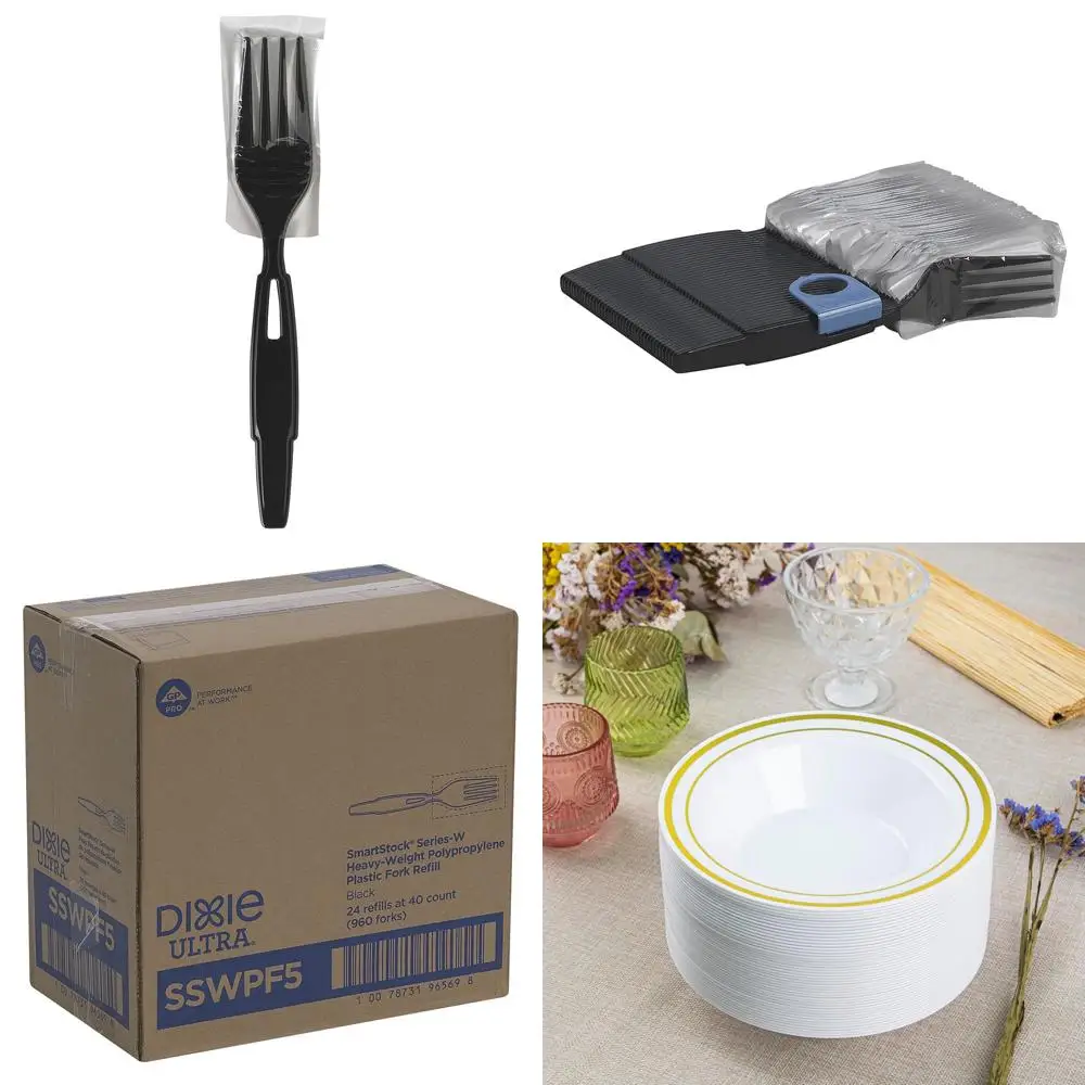 

Heavy-Weight Disposable Cutlery Refill, SmartStock Style, Bulk Pack for Catering and Events