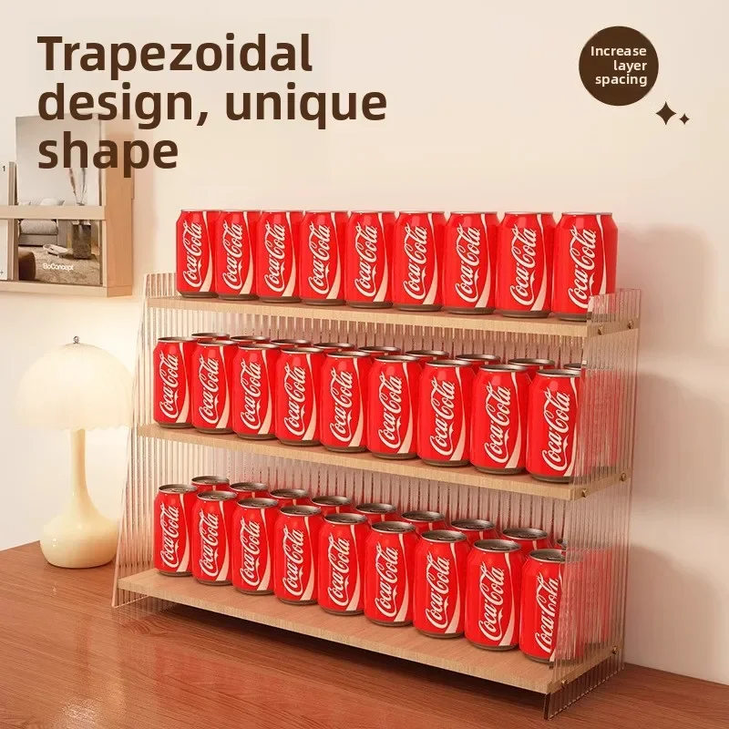 Estante de escritorio Portavasos acrílico Portavasos de agua Estante de almacenamiento multicapa para el hogar