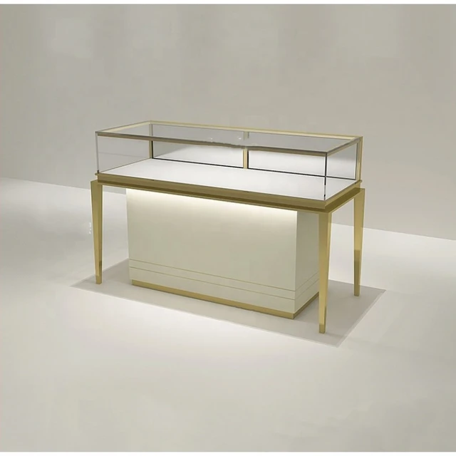 Custom Retail Metal Jewelry Store Display Jewelry Showroom Glass Counter Modern Jewelry Showcase Design AliExpress