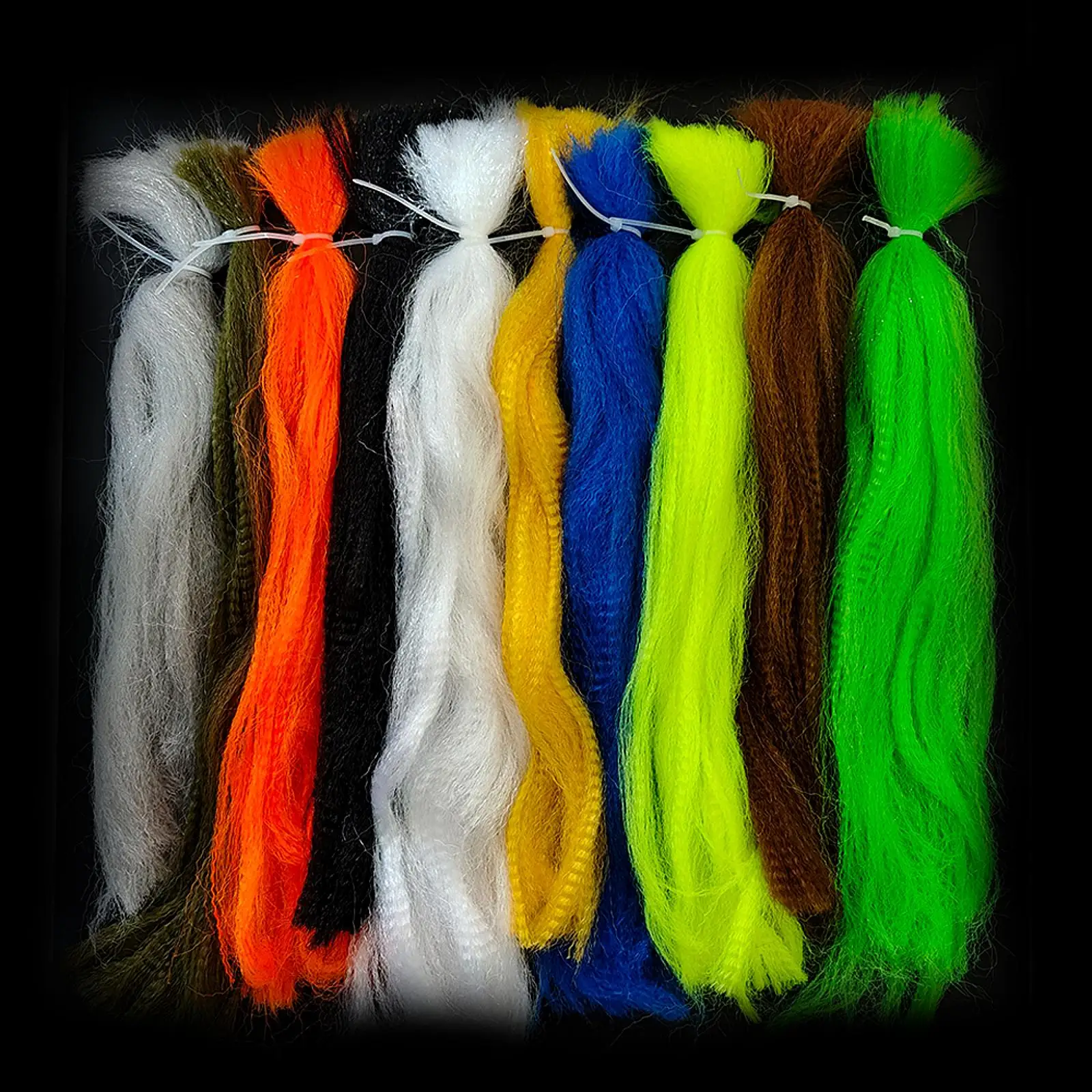 10Pcs Fly Tying Thread Fly Tying Lure Making Material Versatile Fiber Fly Fishing Wire for Trout Striped Grass Bass Carp