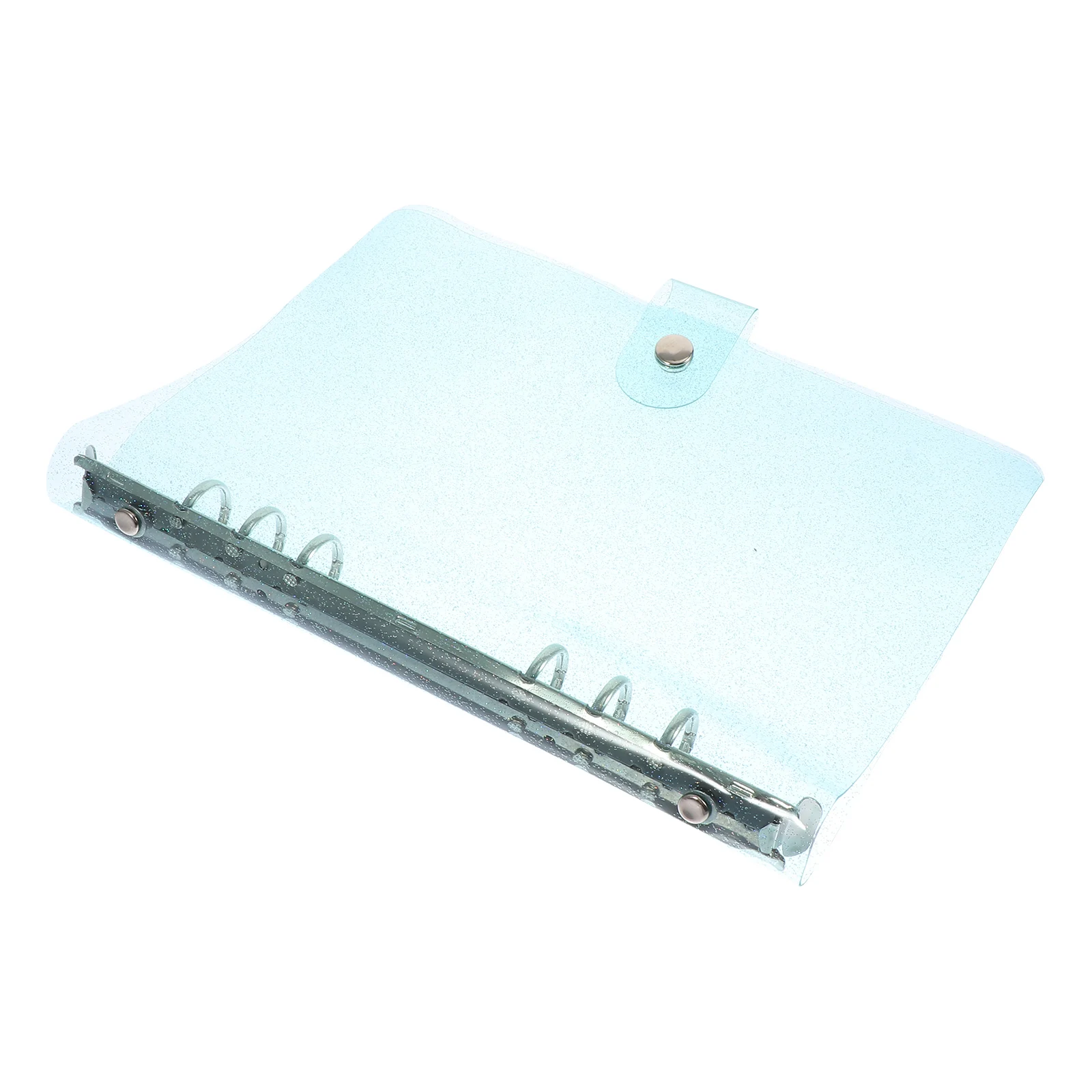 

1pc Plastic Six-Hole Binder Notebook Cover Handbook Protector For Office Supply Document Organizer Notepad Folder File