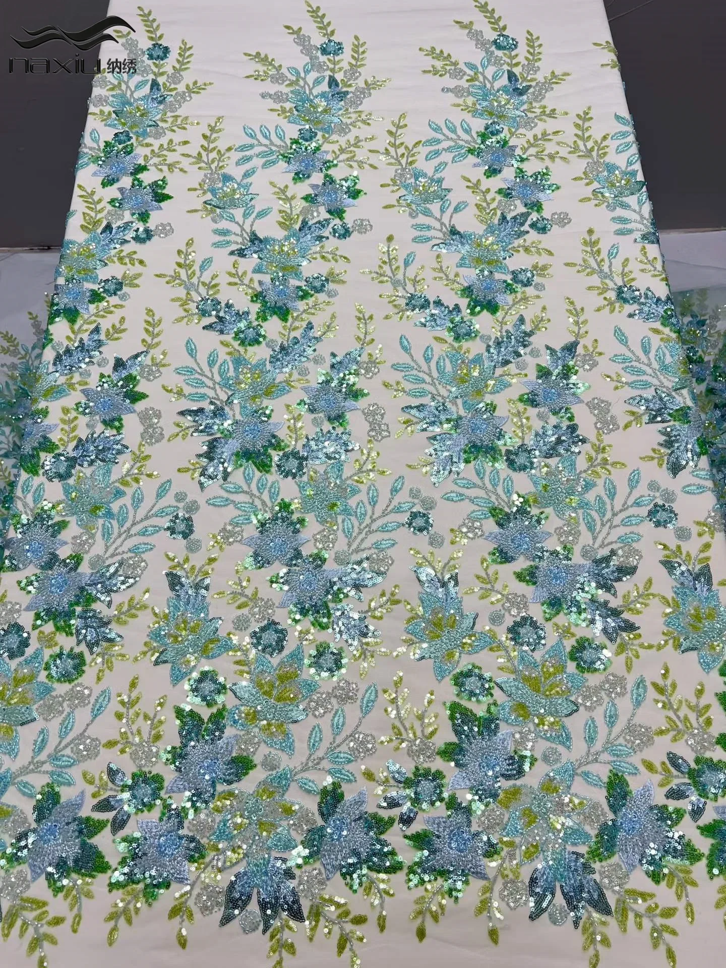 

Madison Luxury French Mesh Beaded Lace Fabric 2026 High Quality African Sequins Groom Lace Fabrics For Nigerian Wedding Dress