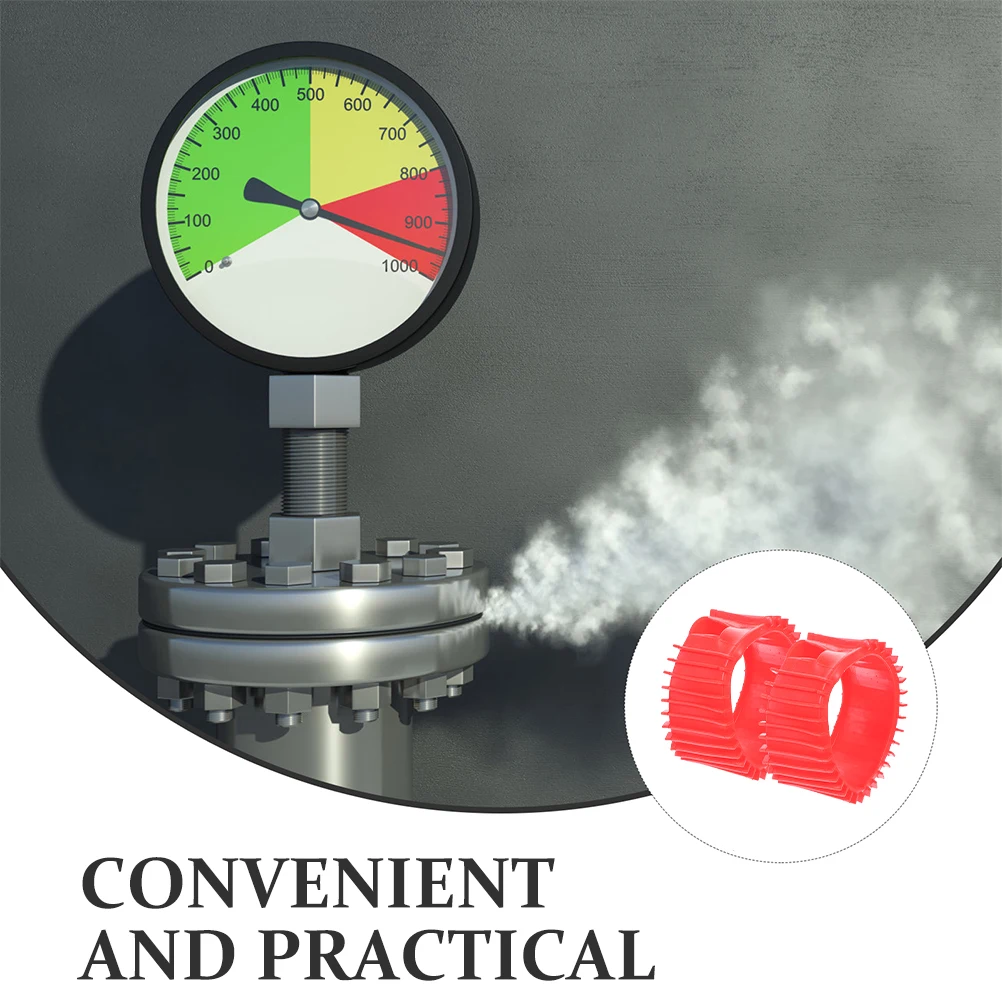 

2pcs Pressure Gauge Cover Silicone Protector For Acetylene Propane Tank Gauge Replacement Durable Boots Instrument Protection