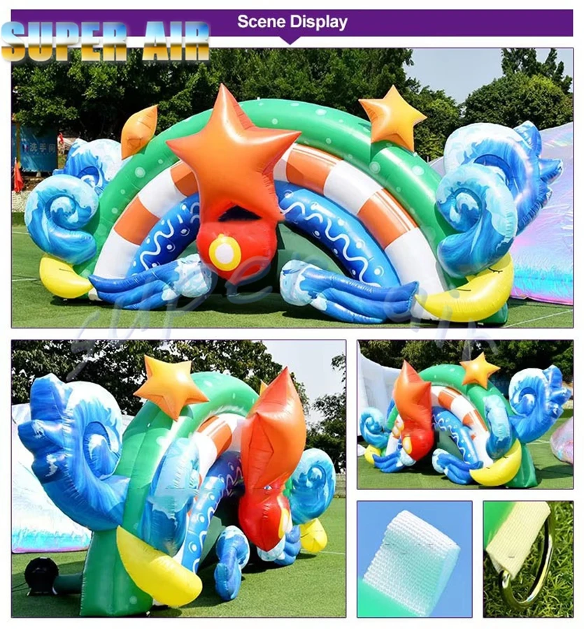 Arco inflable del contexto del escenario de la estrella inflable del buen diseño hecho en China para la decoración de la actividad