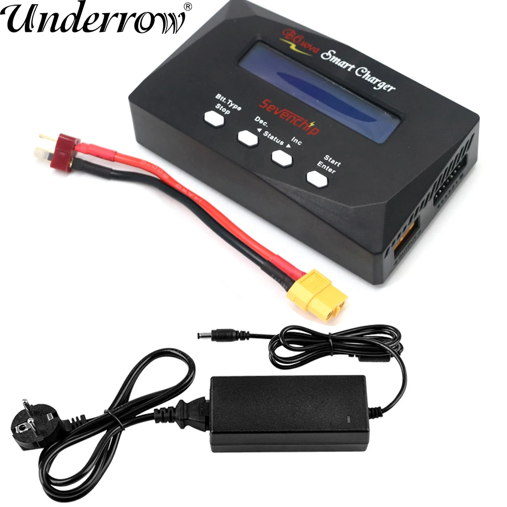 Lipo NiMh Li-ion Ni-Cd Digital Lipro Balance Charger Discharger IMAX B6 Nova 60W Battery Charger with Adapter For Rc Drone Car