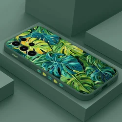 Monstera Deliciosa Phone Case For Samsung Galaxy S25 FE S24 S23 S22 S21 S20 S10 Ultra Plus FE Note 20 Ultra 10 Plus Cover