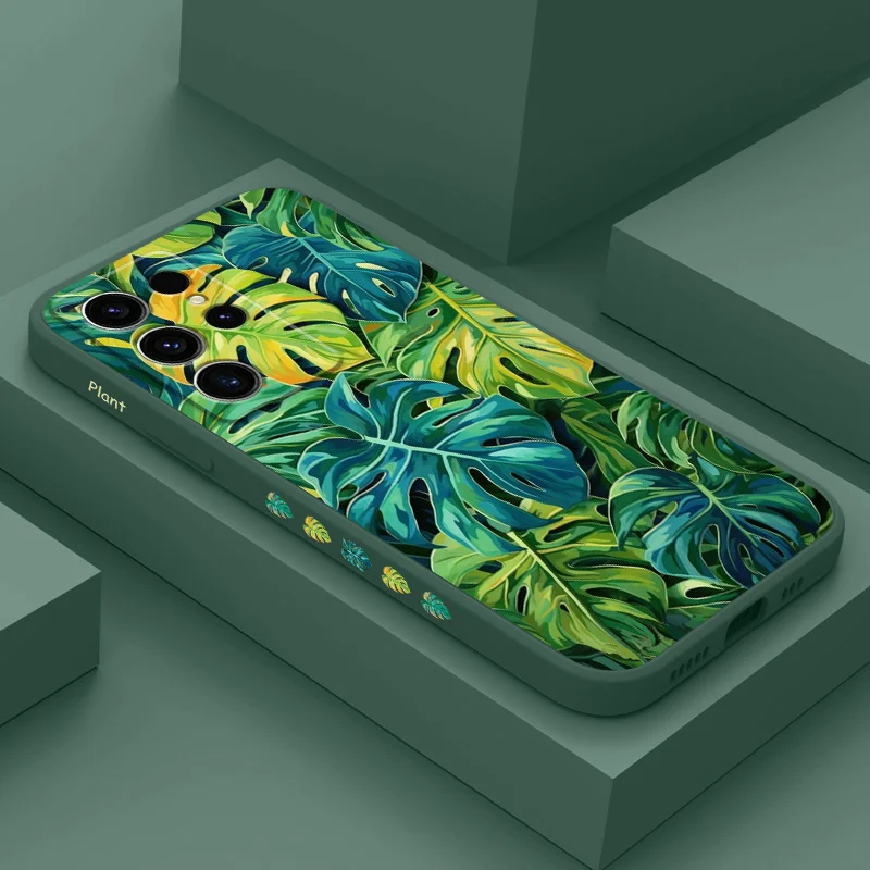 Etui na telefon Monstera Deliciosa do Samsung Galaxy S25 FE S24 S23 S22 S21 S20 S10 Ultra Plus FE Note 20 Ultra 10 Plus Cover